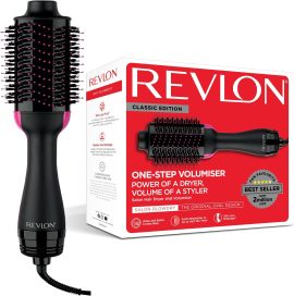 Revlon One-Step Volumiser Hair Dryer and Styler, salon quality, classic edition, boxed packaging, UK version
